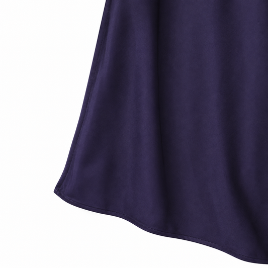 Lakers Kobe barber cape dark-purple side hem and fabric detail