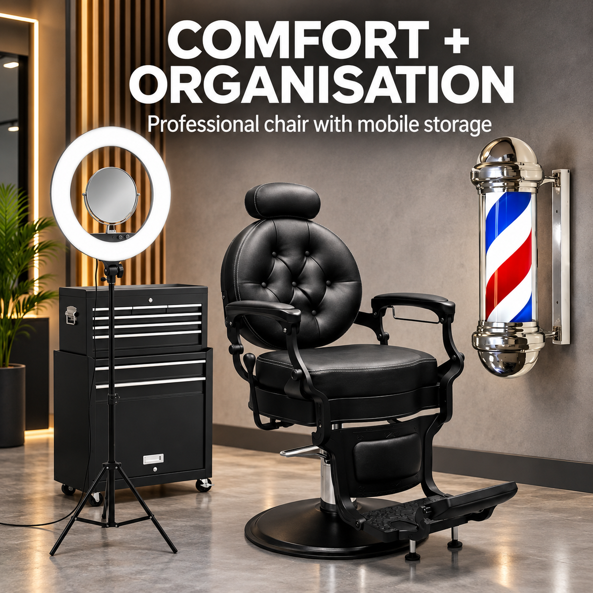 Barber Essentials 4-Piece Bundle: comfort and organisation