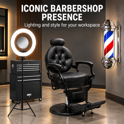 Barber Essentials 4-Piece Bundle: iconic barbershop presence