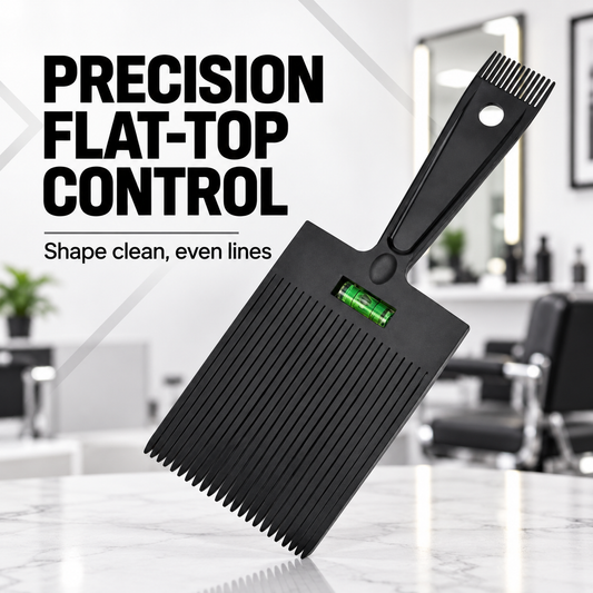 Flat-top comb for precision, even lines