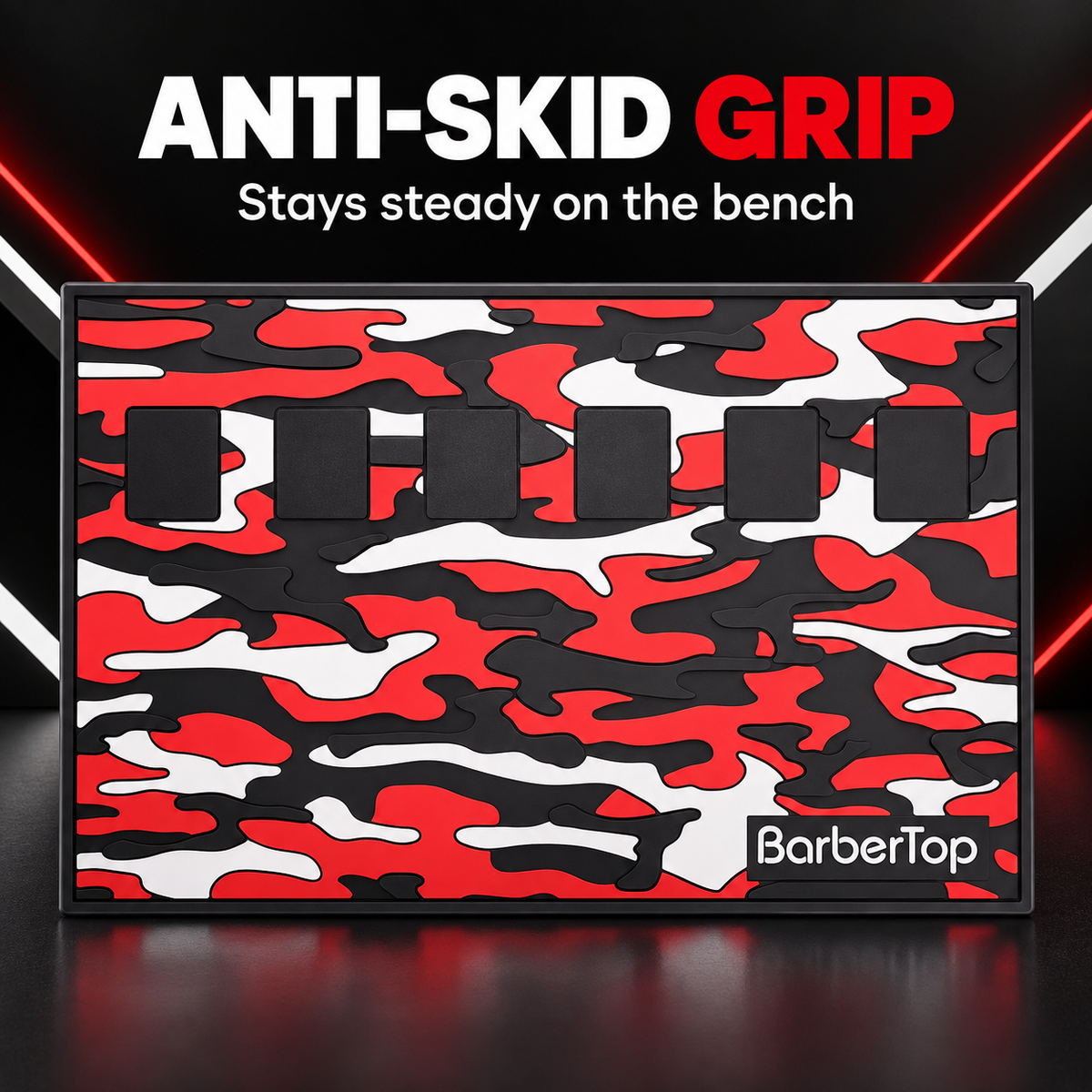 Barber Mat Magnetic Barbertop Camo 6 Slots benefit image 3