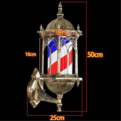 Barber Pole Vintage Old Gold