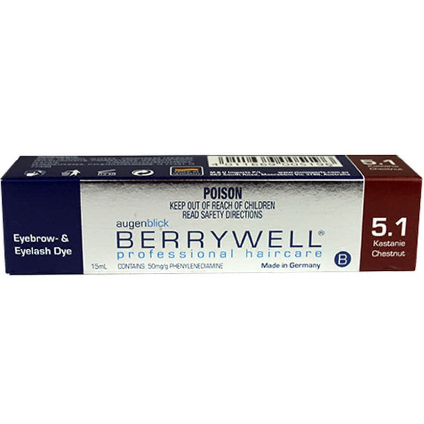 Berrywell Eyelash Tint Chestnut - #5.1 15ml - MV hair and beauty