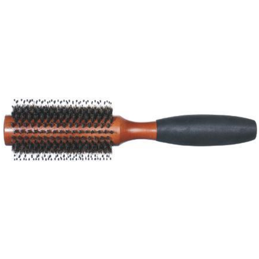 Bristle Brush With Black Plastic Round Handle - MV hair and beauty