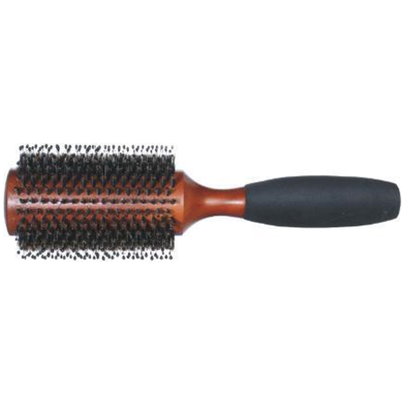 Bristle Brush With Black Plastic Round Handle - MV hair and beauty
