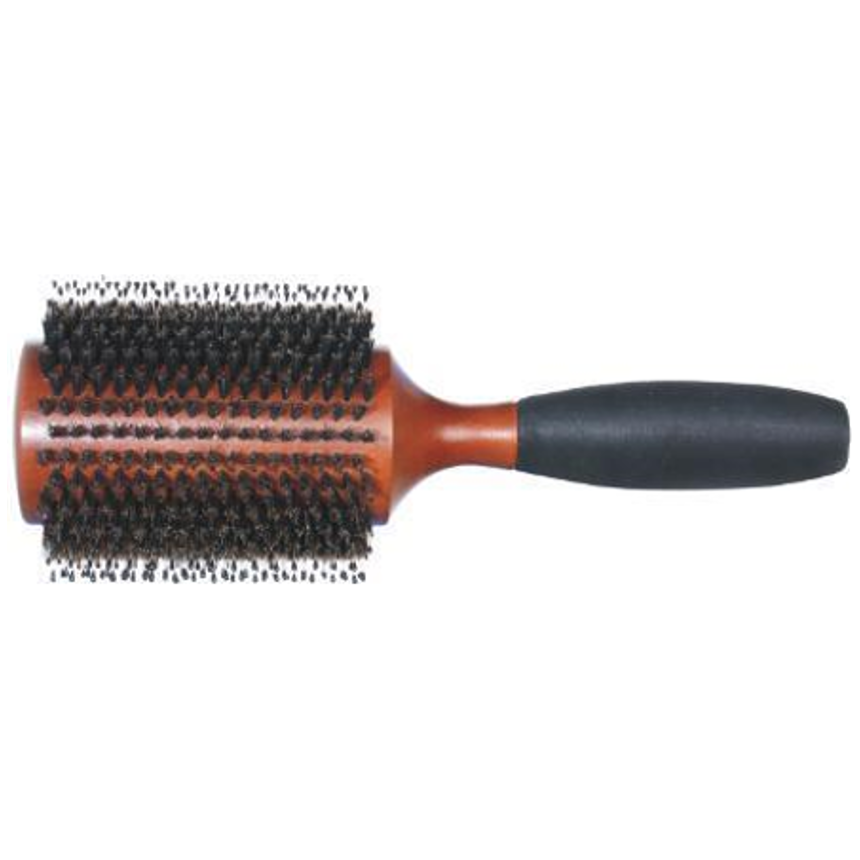 Bristle Brush With Black Plastic Round Handle - MV hair and beauty