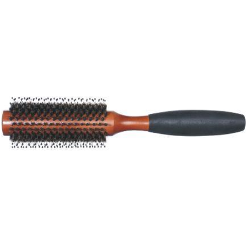Bristle Brush With Black Plastic Round Handle - MV hair and beauty