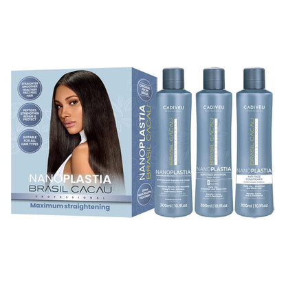 Brasil Cacau NanoPLASTIA 300ml kit (All 3 NanoPLASTIA) - MV hair and beauty