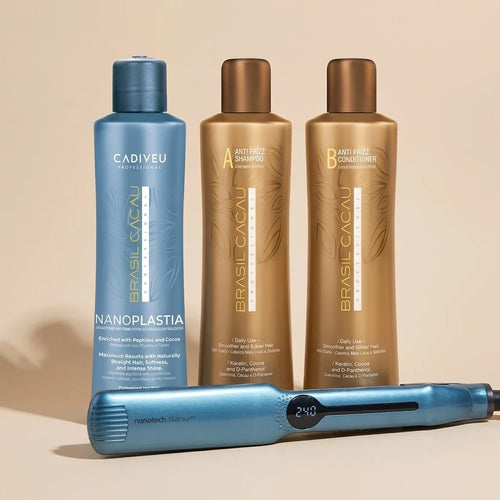 Brasil Cacau NanoPLASTIA & Titanium Styler Bundle - MV hair and beauty