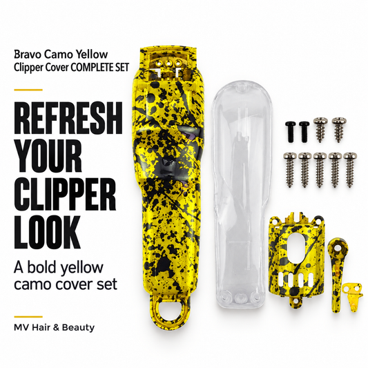 Bravo Camo Yellow Clipper Cover COMPLETE SET — REFRESH YOUR CLIPPER LOOK