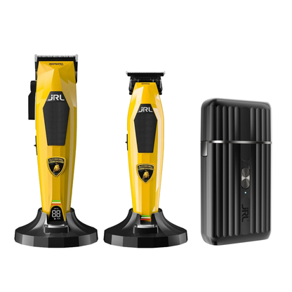 Bundle of 3 - JRL x Lamborghini Clipper & Trimmer (YELLOW) + JRL Onyx SF Pro Foil Shaver - MV hair and beauty