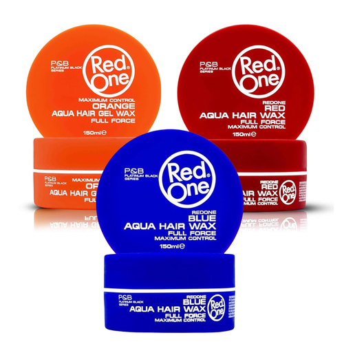 Bundle of 3 - RedOne Aqua Hair Wax Full Force 150ml - MV hair and beauty