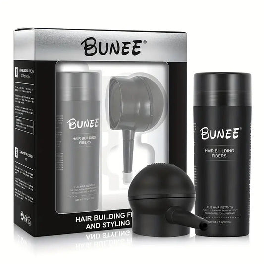 Bunee Hair Building Fibers 27.5g kit with spray applicator