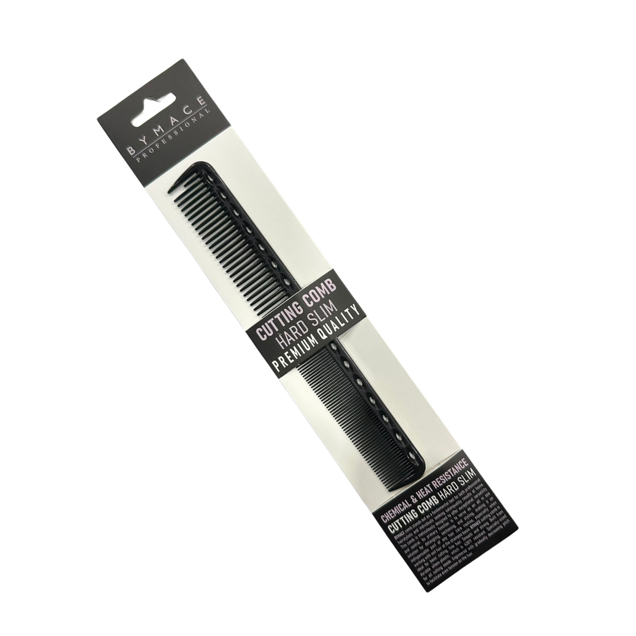 Bymace Small Hard Slim Cutting Comb - MV hair and beauty