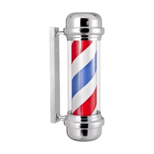 Barber pole Silver (Width: 19cm) - MV hair and beauty