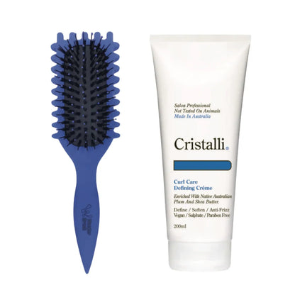 Cristalli Curl Care Defining Créme with Bonus Wonder Curly Brush - MV hair and beauty