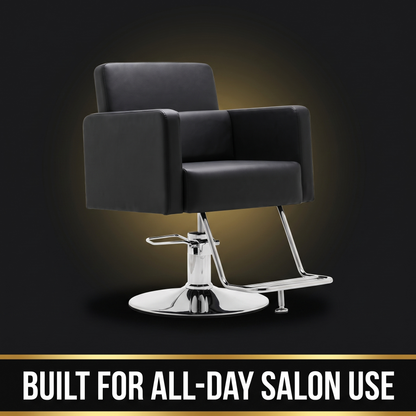 Cutting Chair With Back Cushion - built for all-day salon use