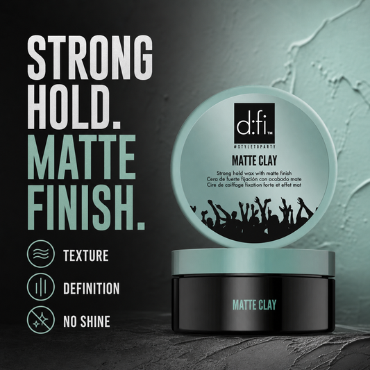 D:fi Matte Clay 75g strong hold matte finish benefits