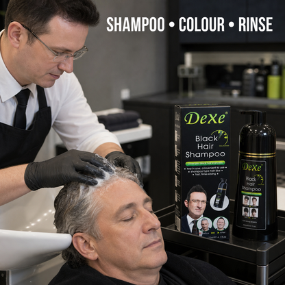 Dexe Black Hair Shampoo salon use - shampoo, colour and rinse