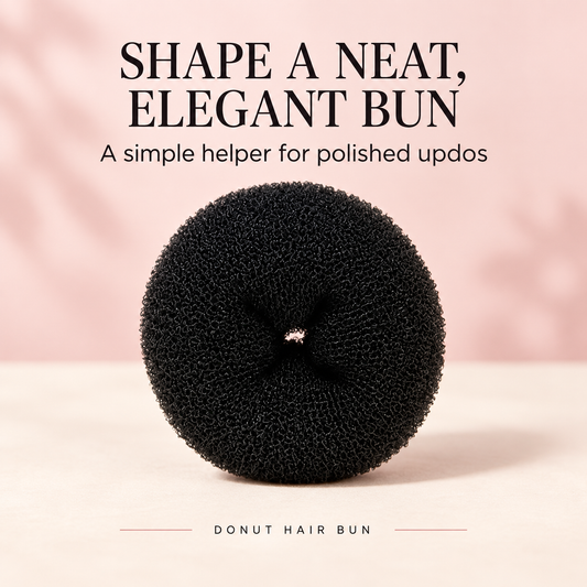 Donut Hair Bun helps shape a neat elegant bun