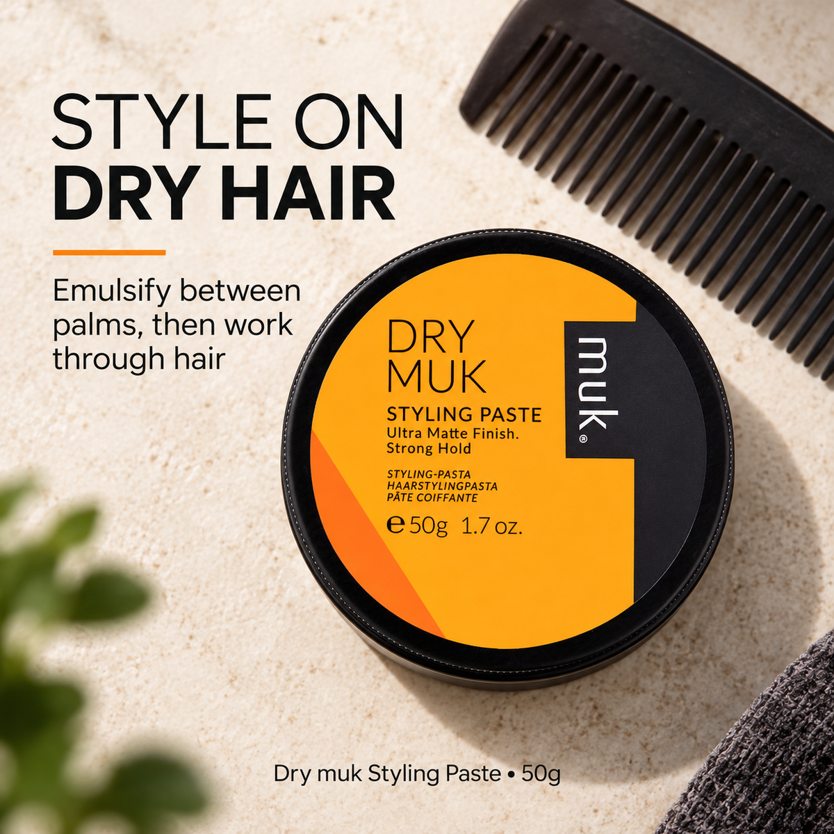 Dry muk Styling Paste 50g — style dry hair