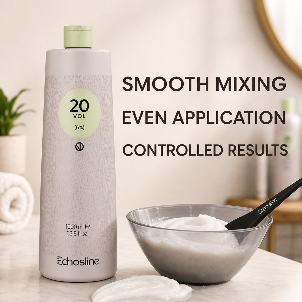 Echos Color Vegan 20 Vol (6%) Peroxide 1L – developer benefits
