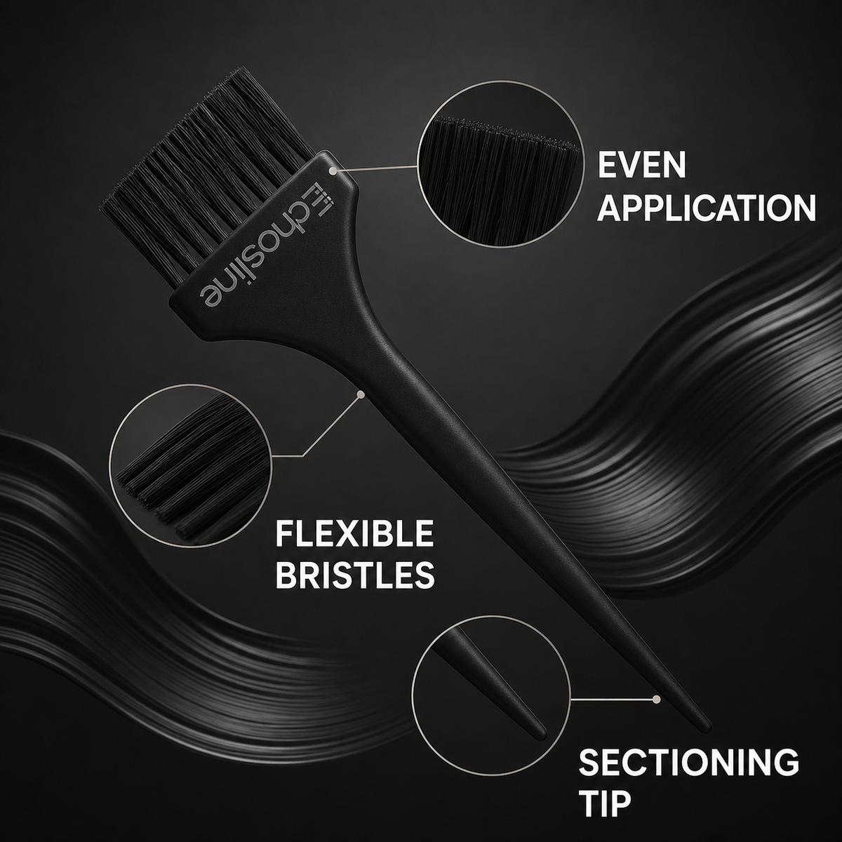 Echos Hair Colour Tint Brush – brush features