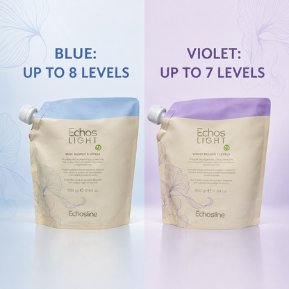 Echosline Light Violet Bleach – Up to 7 Levels 500g – light bleach levels