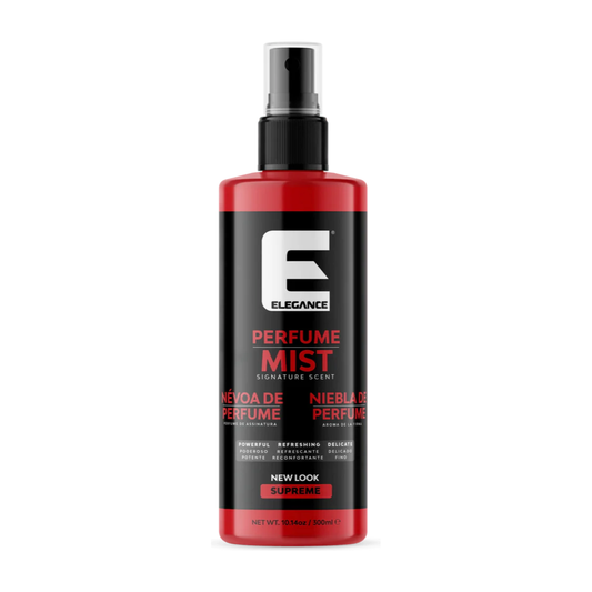 Elegance Perfume Mist Supreme 300ml red spray bottle