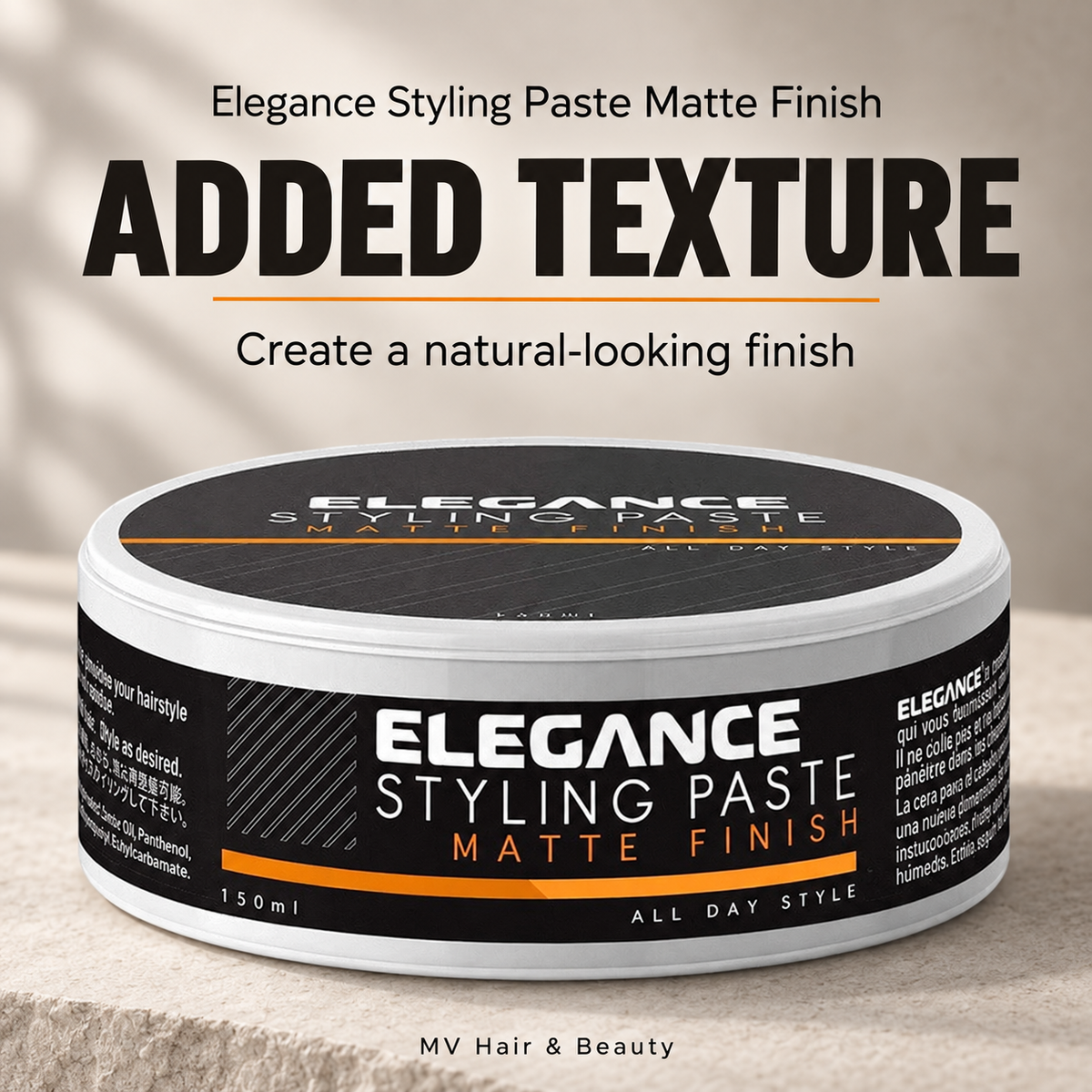 Elegance Styling Paste Matte Finish 140g — ADDED TEXTURE
