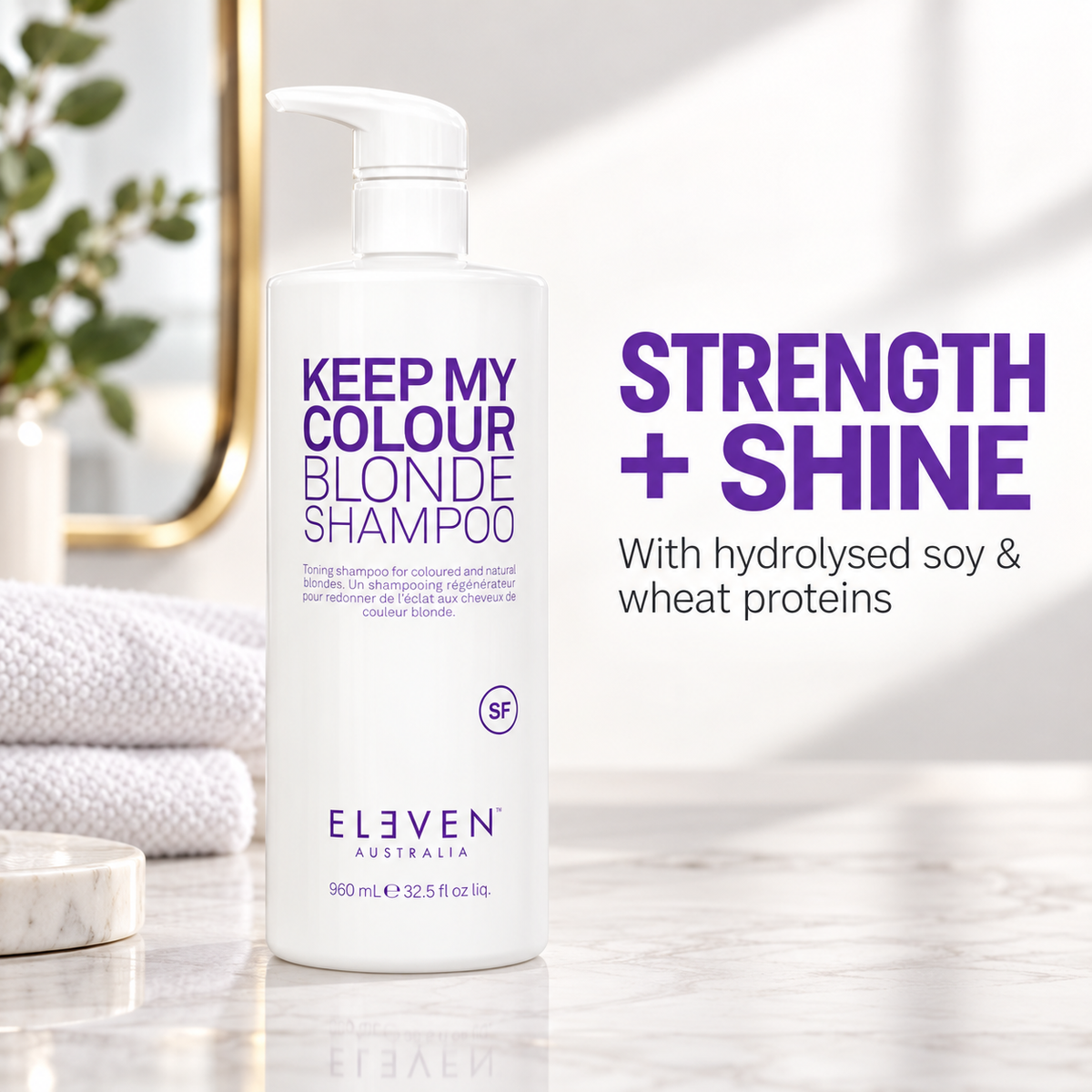 Eleven Australia Keep My Colour Blonde Shampoo 960ml — benefit image 2
