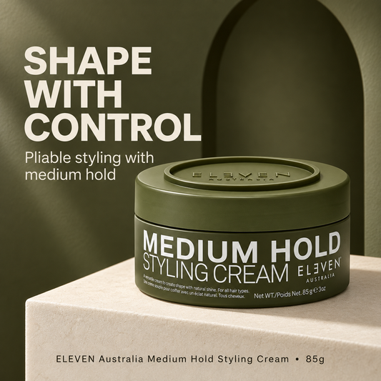 ELEVEN Medium Hold Styling Cream85g — pliable shape and control