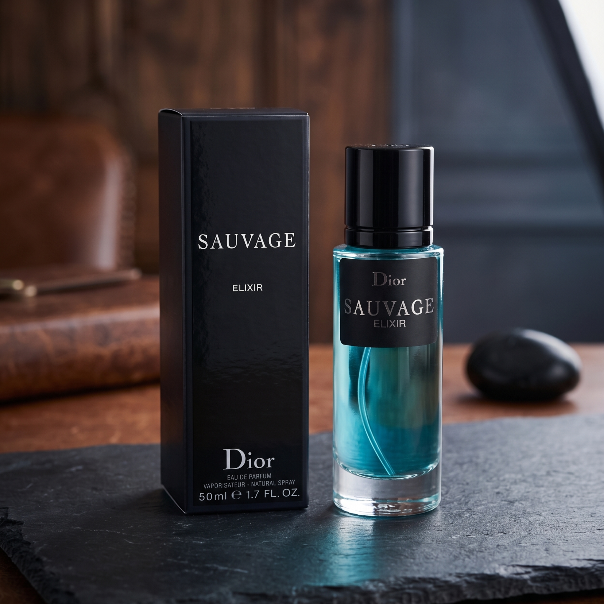 Existing Dior Sauvage Elixir image shows inaccurate 50ml packaging; replacement required
