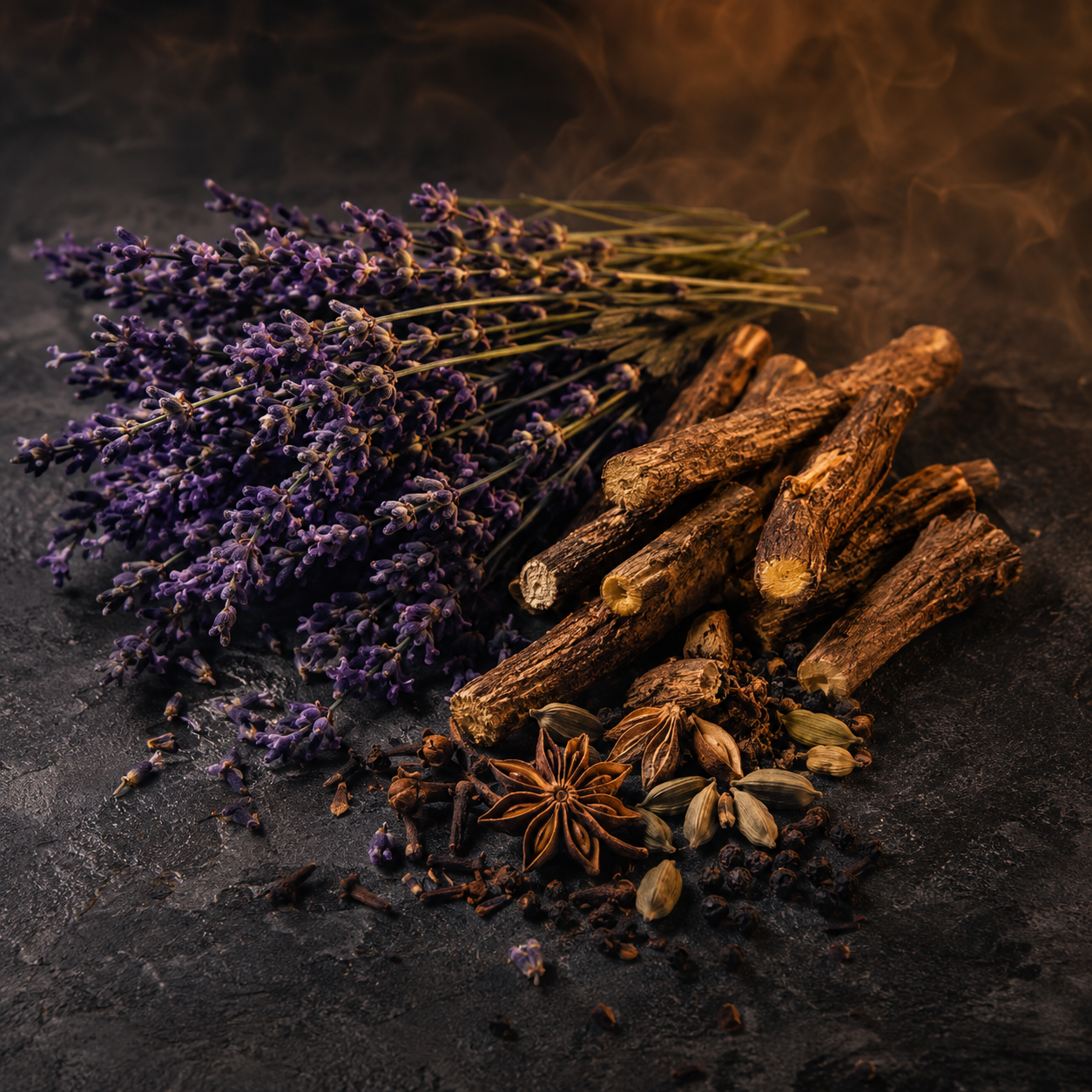 Dior Sauvage Elixir scent detail with lavender, spices and rich woods