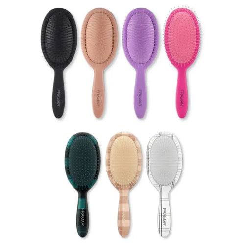 Framar Detangle Brush product image with flexible bristles