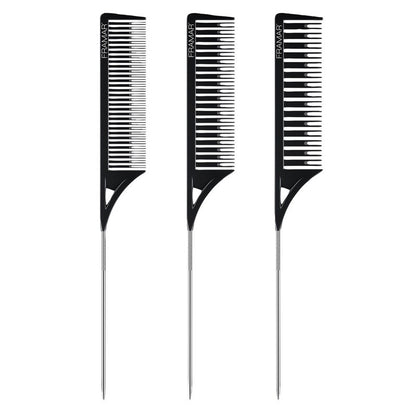 Framar Dreamweaver Highlighting Tail Combs 3pk Black - MV hair and beauty