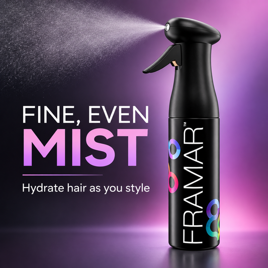 Framar Myst Assist Spray Bottle Black benefit 1