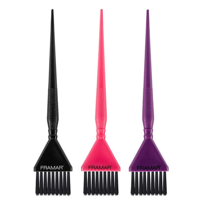 Framar Triple Threat Tint Brush Set Coloured - MV hair and beauty