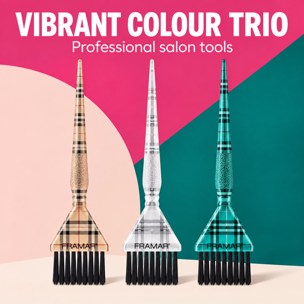 Framar Triple Threat Tint Brush Set Coloured benefit image 3