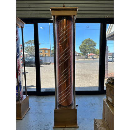 Barber Pole Red White Blue Green Light Inside 220 cm x 45 cm - MV hair and beauty
