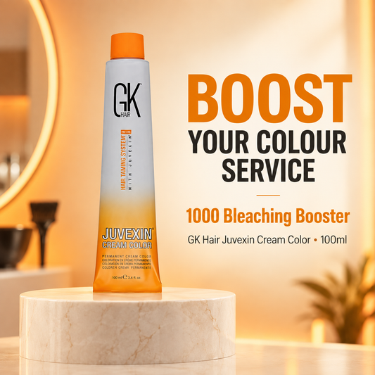 GK Hair Juvexin Cream Color 1000 Bleaching Booster for colour services