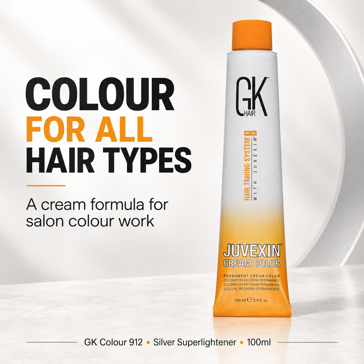 GK Colour912 Silver Superlightener100ml – cream colour for all hair types