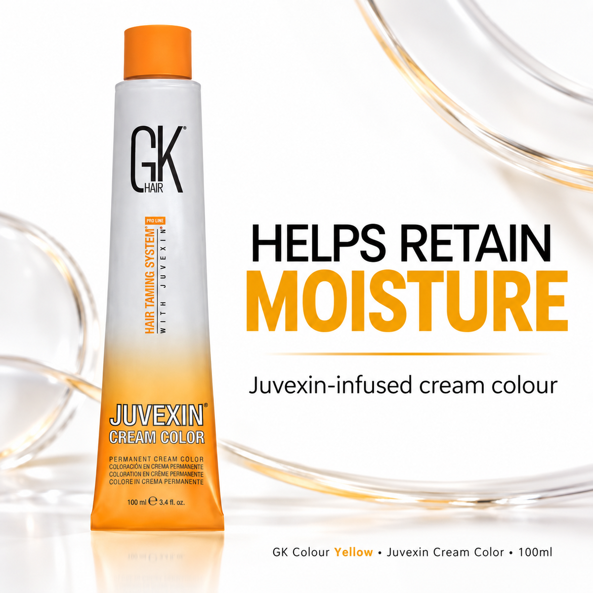 GK Colour Yellow100ml – Juvexin formula helps retain moisture