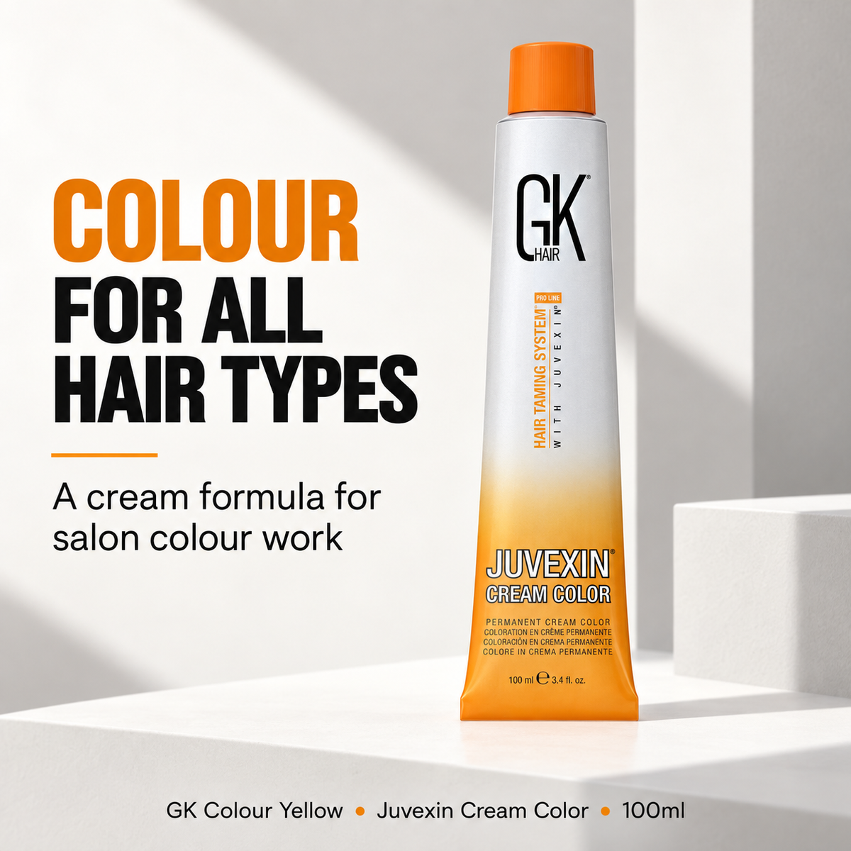 GK Colour Yellow100ml – cream colour for all hair types