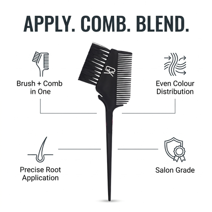 GK hair colour brush comb features