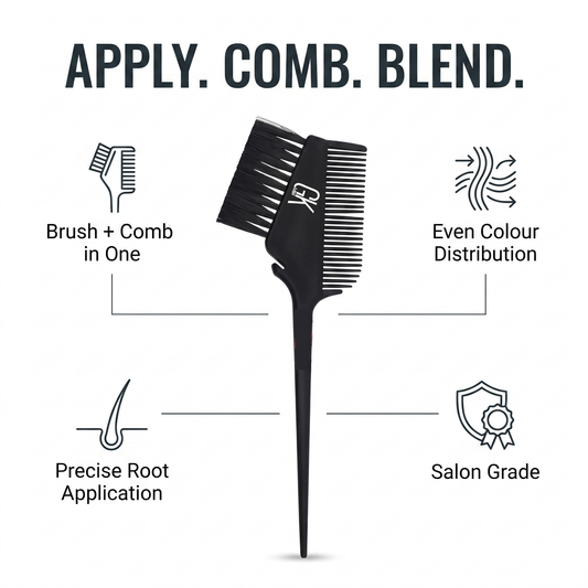 GK hair colour brush comb features