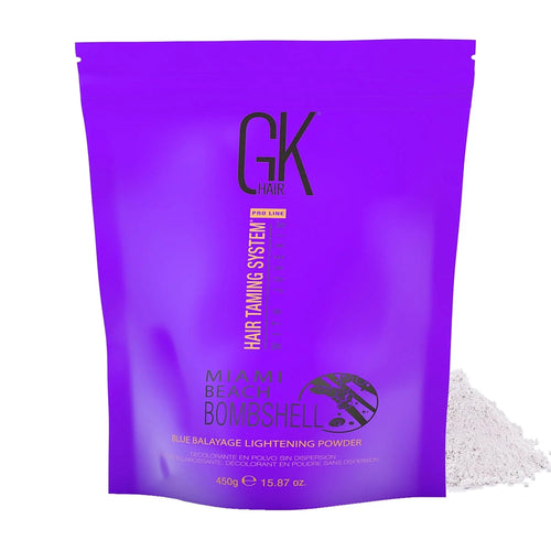 GK Miami Beach Bombshell Blue Balayage Lightening Powder 450g - MV hair and beauty