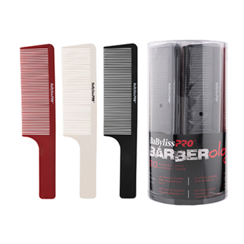 BaBylissPRO Barberology 9" Clipper Combs – 30 Pack