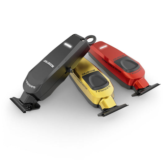 Gamma+ Boosted Trimmer included in the four-piece barber grooming kit