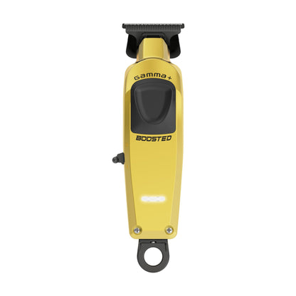 Gamma+ Boosted Trimmer gold body front view with X-PRO T-blade